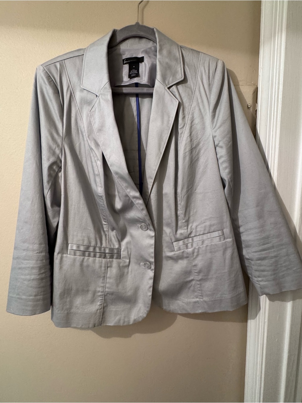 Lane Bryant Light Gray Tailored Women's Blazer